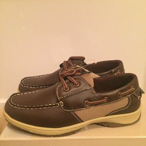 Deer Stags Jay Dk Brown HTEC Boat Shoe Boys 2M